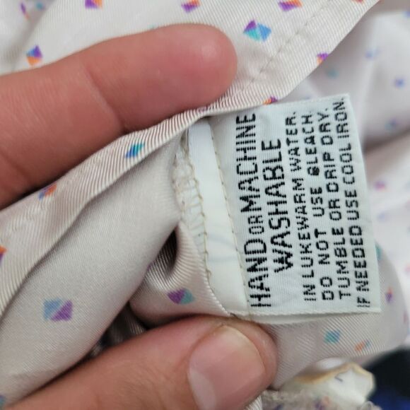 Purple Long Sleeve Cuffed Blouse with Tie Front - Picture 9 of 9